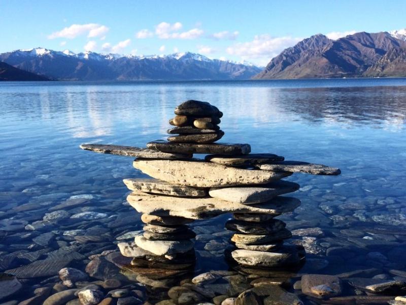 Lakefront Fantail Cottage Lake Hawea, Wanaka Exterior foto